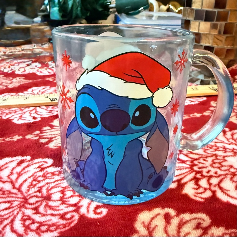 Disney Blue Glass Mug